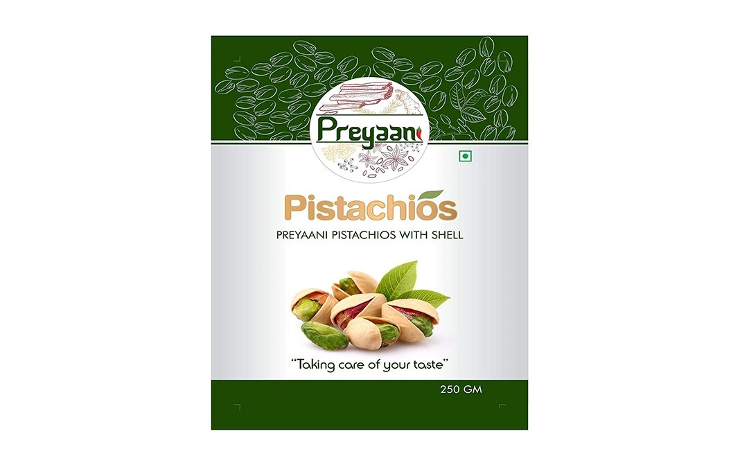 Preyaani Pistachios    Pack  250 grams